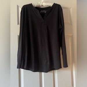 Eddie Bauer L/s Womens slub cotton tunic size XL no flaws